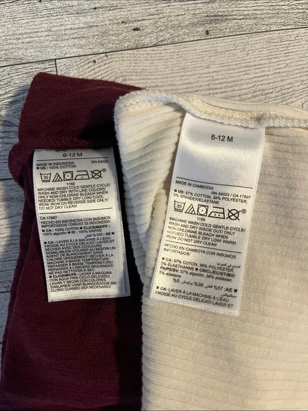 Old Navy Burgundy Corduroy Bubble Overalls and Cream Ribbed Bodysuit Size 6-12 M